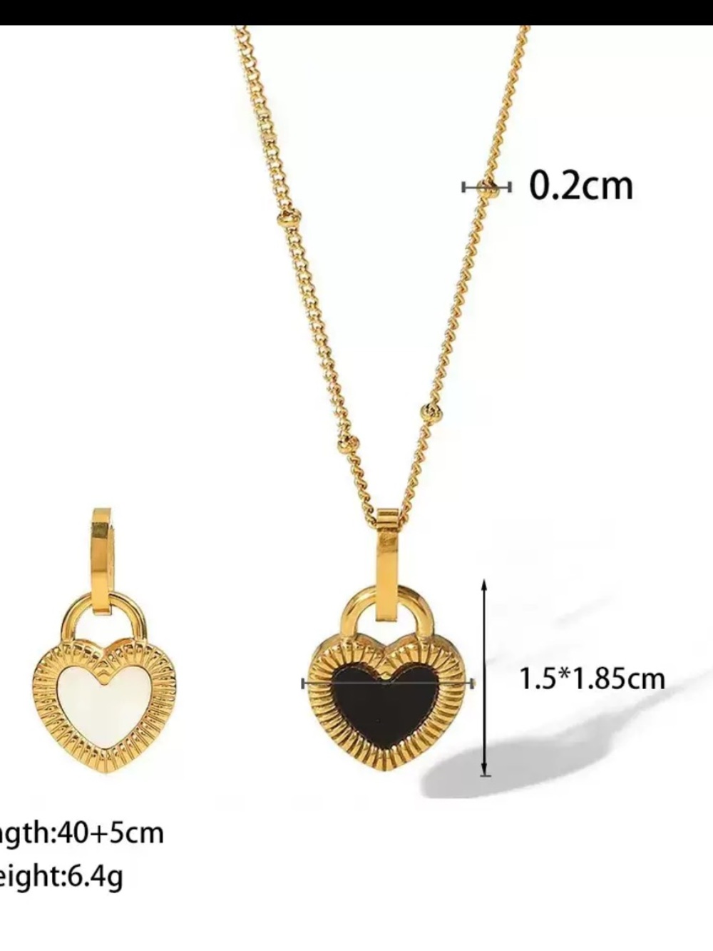Reversible Necklace & Earring Set - Picture 5 of 11